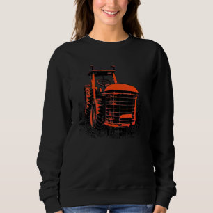 Sudadera Tractor patriótico vintage en una granja   Tractor