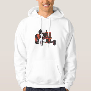Sudadera Tractor Rojo Antiguo Retro Agricultor
