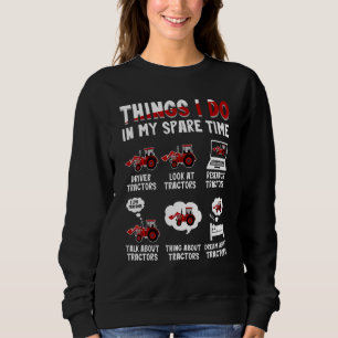 Sudadera Tractores 6 cosas que hago en mi tiempo libre Tra