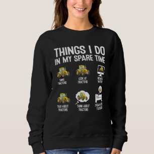 Sudadera Tractores 6 cosas que hago en mi tiempo libre Trac