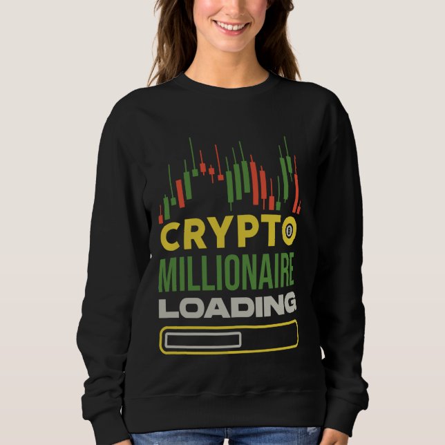 Sudadera Traders Funny Crypto Millionaire Loding - Day Tra (Anverso)
