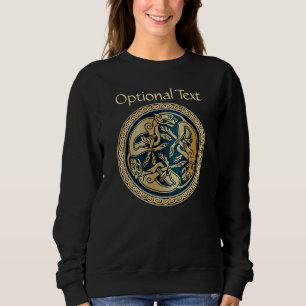 Sudadera Tradición de Knotwork de Lobo Celta