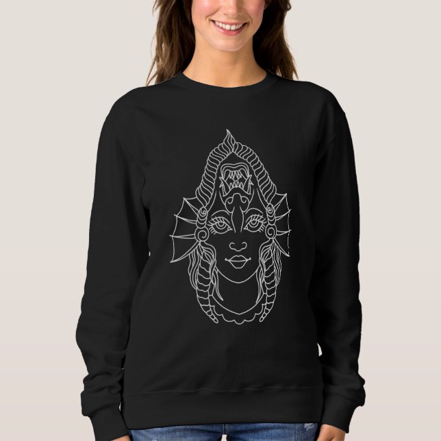 Sudadera Tradicional estadounidense de dos caras de tinta d (Anverso)