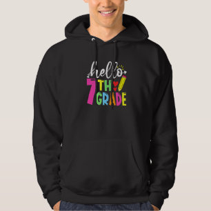 Sudadera Trae Hello Séptimo Grado De Trato Feliz Último Día