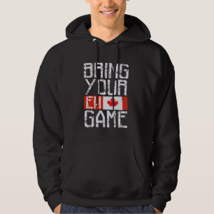 Sudadera TRAE TU JUEGO EH Cana de Hockey Orgullo con Bander