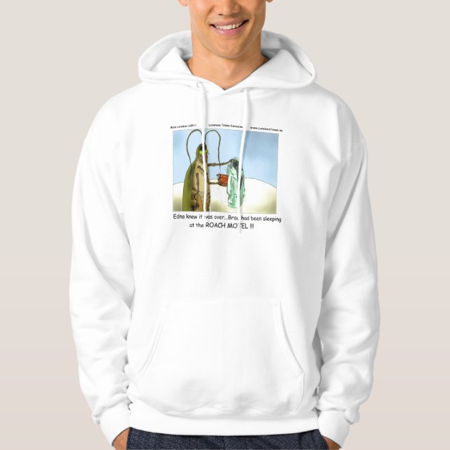 Sudadera Tragedia en el Roach Motel Funny Personalizado Hoo (Anverso)