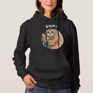 Sudadera Tragedia suave diciendo Lazy Sloths Animal Graphic