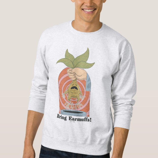 Sudadera "¡Traigan Orejeras!" Gráfico de Mandrake Gritando (Anverso)