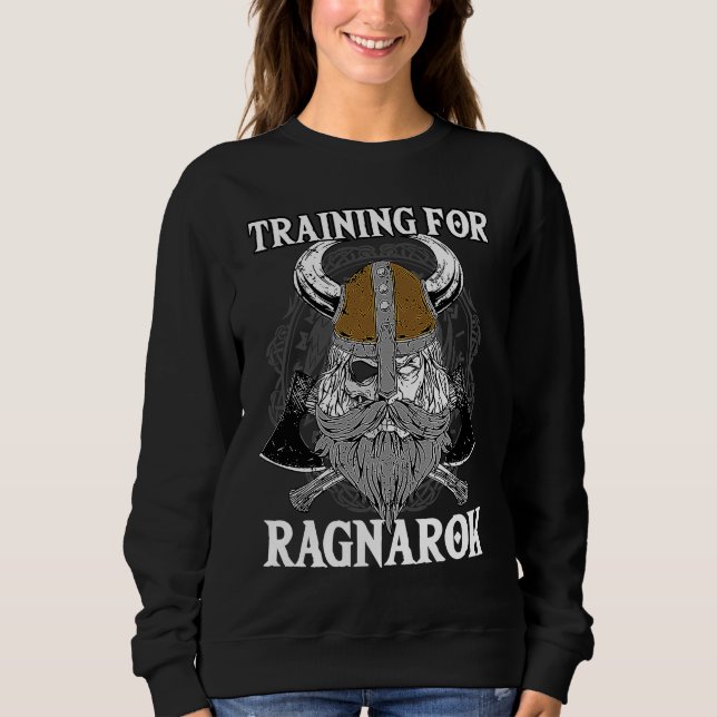 Sudadera Training for Ragnarok Nordic Odin Mythology Celtic (Anverso)