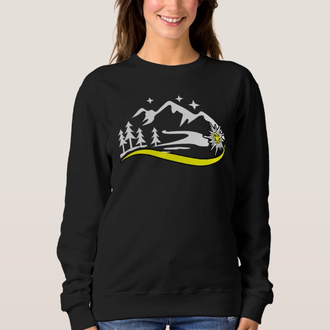Sudadera traje Alpen Edelweiß Edelweiss para dirndl y le (Anverso)