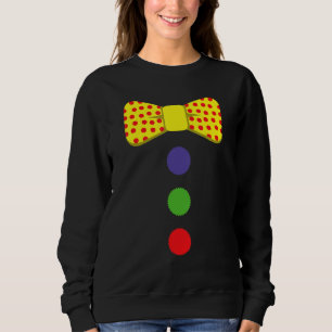 Sudadera Traje de corbata de payaso Circo Arcoíris Hallowee