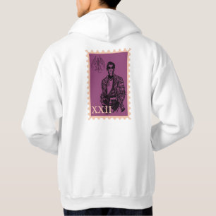 Sudadera Traje de cuadros de arte de sello púrpura hombre m