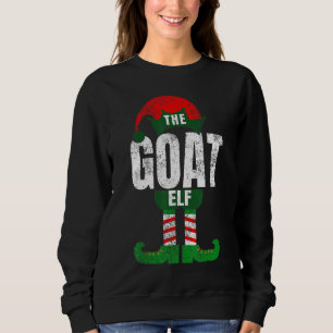Sudadera Traje de Elfo Cabra Vintage para Navidad Familiar