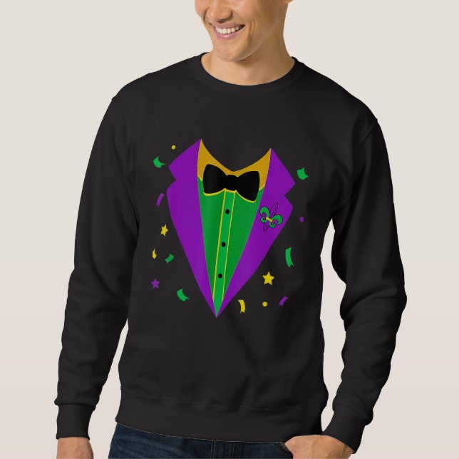 Sudadera Traje de esmoquin Carnaval de Mardi Gras Desfile M (Anverso)