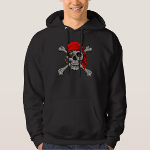 Sudadera Traje de Halloween de cráneo de pirata Jolly Roger