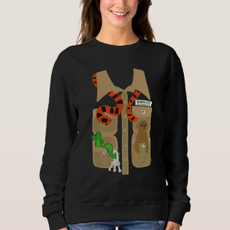Sudadera Traje de Halloween de cuidador de zoológico safari