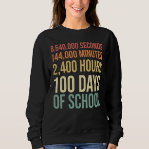 Sudadera Traje De Maestra 100 Días De Escuela 80s Retro Ant