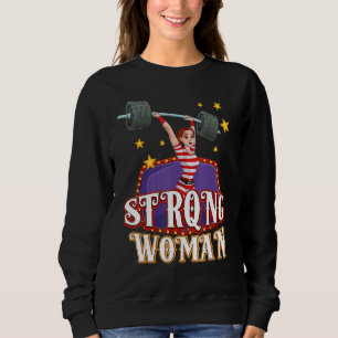 Sudadera Traje de mujer fuerte personal de circo Carnaval
