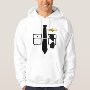 Sudadera Traje de piloto divertido Halloween piloto de avió