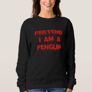 Sudadera Traje De Pingüino Simple De Halloween Pretendo Ser