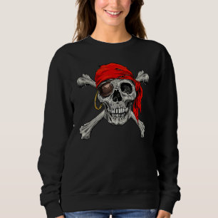 Sudadera Traje de Pirata de Jolly Roger Calavera Cruzada de