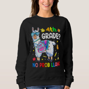 Sudadera Traje de vuelta al cole de llama sin problemas de