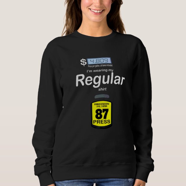 Sudadera Traje Gasolina Regular  Bomba de Gasolina Regular (Anverso)