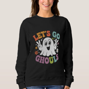 Sudadera Traje Retro de Halloween Vamos Fantasmas