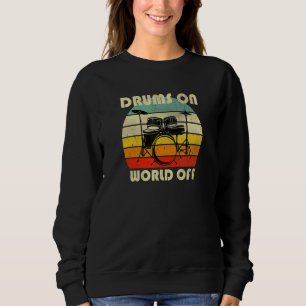 Sudadera Trajes Antiguos Fuera Del Mundo Para Baterista