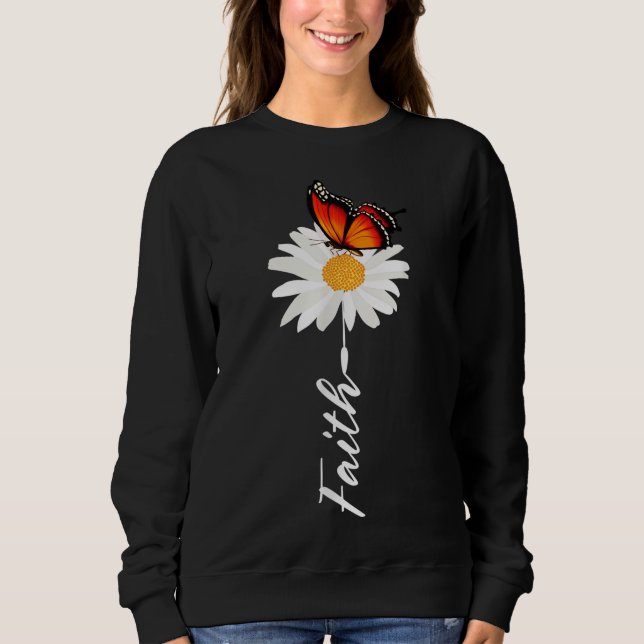 Sudadera trajes bonitos para las mujeres fe mariposa jardín (Anverso)