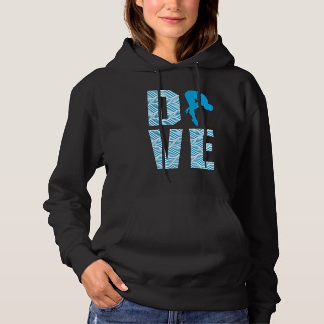 Sudadera Trampolín de la plataforma del buceador del regalo (Anverso)