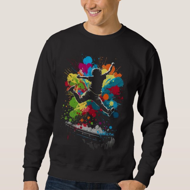 Sudadera Trampolín Splash Saltador de Trampolín Salto de Tr (Anverso)