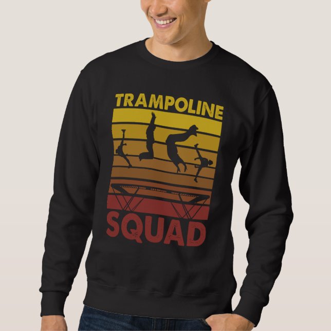 Sudadera Trampoline Squad Jumping Trampoline Gymnastics (Anverso)