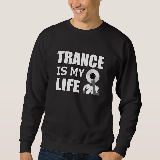 Sudadera Trance Techno Music Rave DJ House Dance Gift Idea (Anverso)