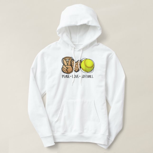 Sudadera Tranquilas madres de softball de amor Softba Día d (Diseño del anverso)