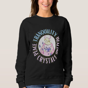 Sudadera Tranquilidad Curación Cristales Pastel Colores D