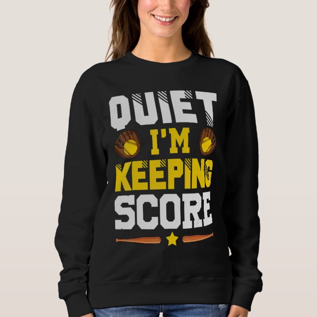 Sudadera Tranquilo, mantengo a Score Softball Scorekeeper 1 (Anverso)