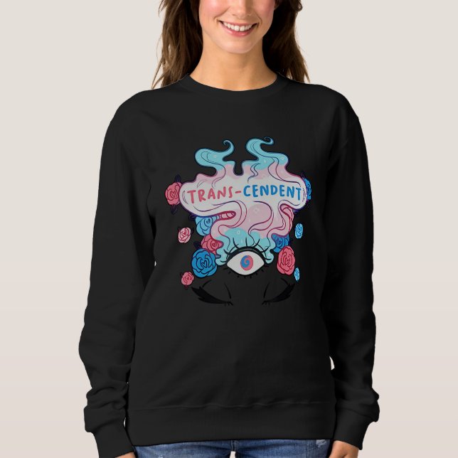 Sudadera Trans-cendent Funny Transgender LGBT (Anverso)