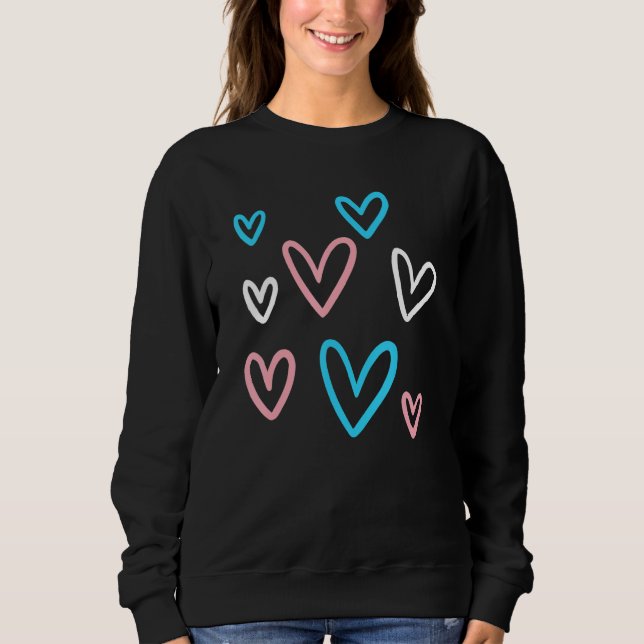 Sudadera Transgender Valentine's Day LGBT LGBTQ Gay Pride T (Anverso)