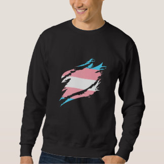 Sudadera Transsexual Flag Half Transgender Vintage Flag Tra