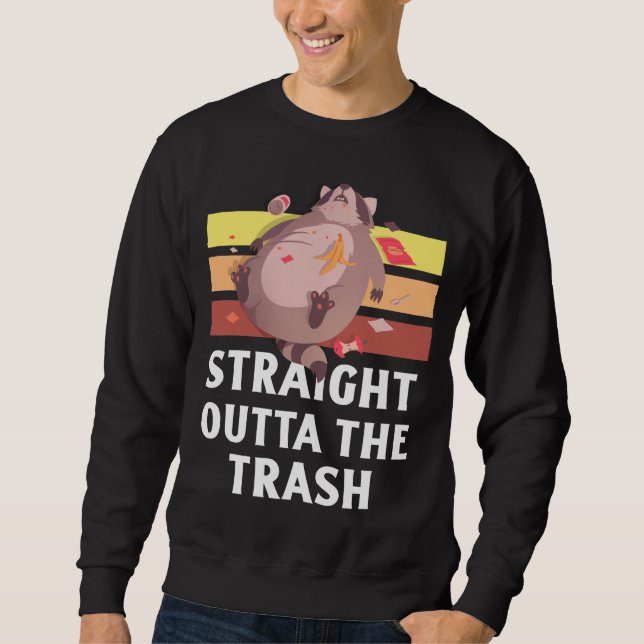 Sudadera Trash Panda Directamente Saliendo Del Raccón Funny (Anverso)