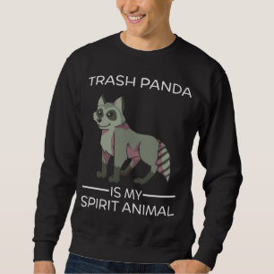 Sudadera Trash Panda es mi Espíritu Animal Gracioso Raccoon