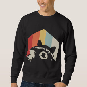Sudadera Trash Panda Raccoon Animal Retro Racoon