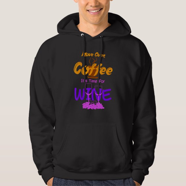 Sudadera Trasladar El Café Es El Momento De La Cafeína De V (Anverso)