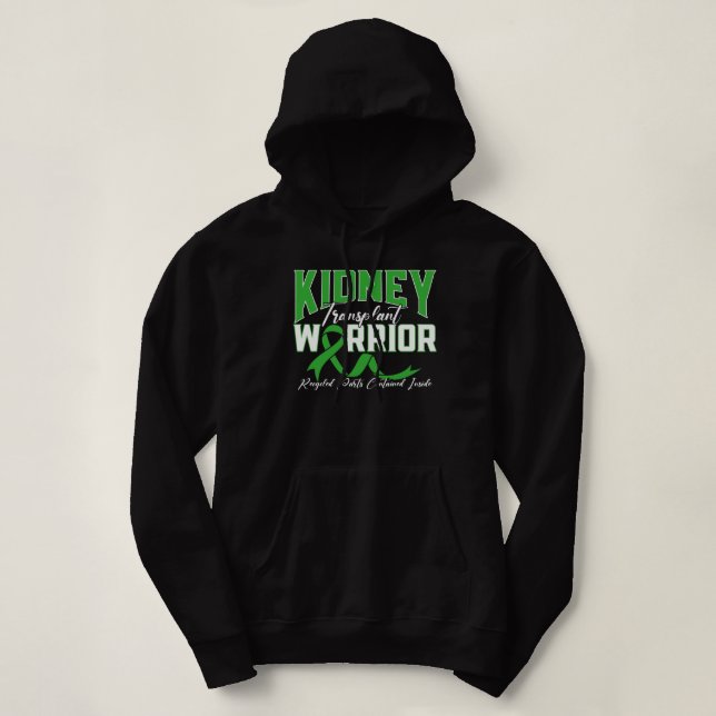 Sudadera Trasplante renal Guerrero enfermedad renal (Diseño del anverso)