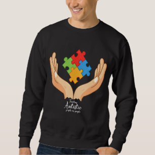 Sudadera Tratar a los autistas Autismo Conciencia