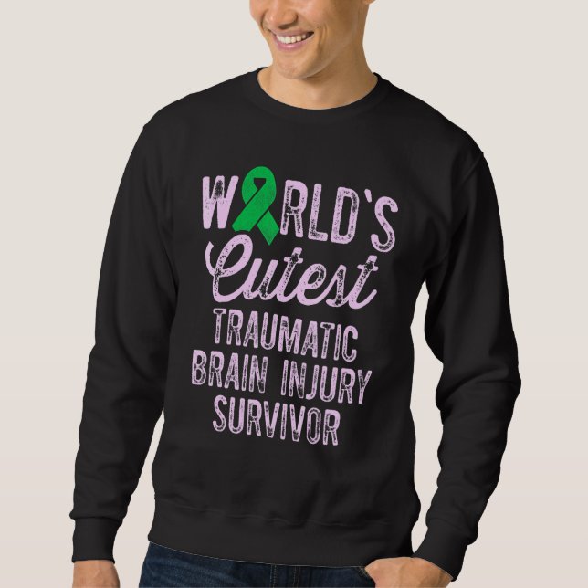 Sudadera Traumatic Brain Injury Survivor Cutest TBI Warrior (Anverso)