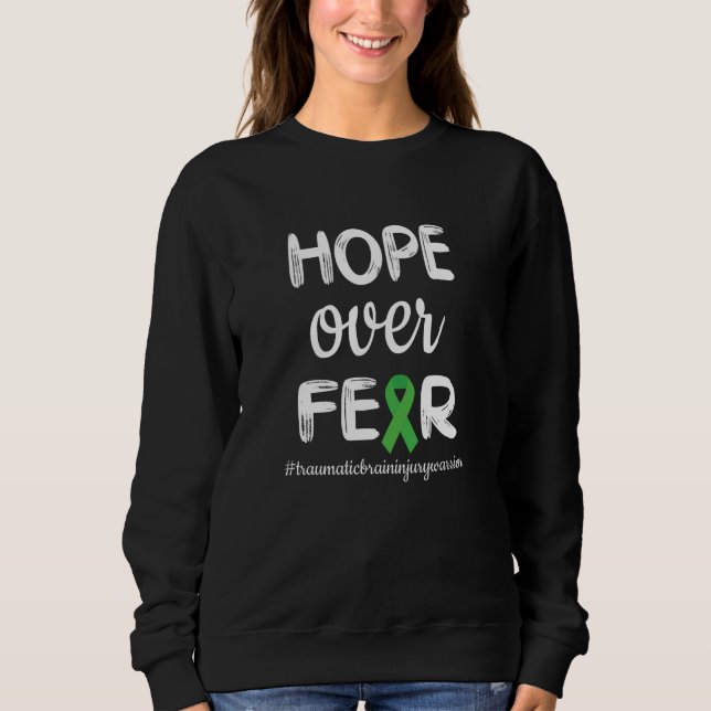 Sudadera Traumático Lesiones Cerebrales Guerrero TBI Regalo (Anverso)