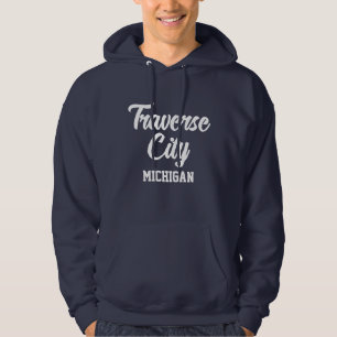 Sudadera Traverse City Michigan Printed Hoodie