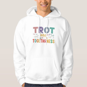 Sudadera "Travesía de amistad: camiseta de caballos trotand